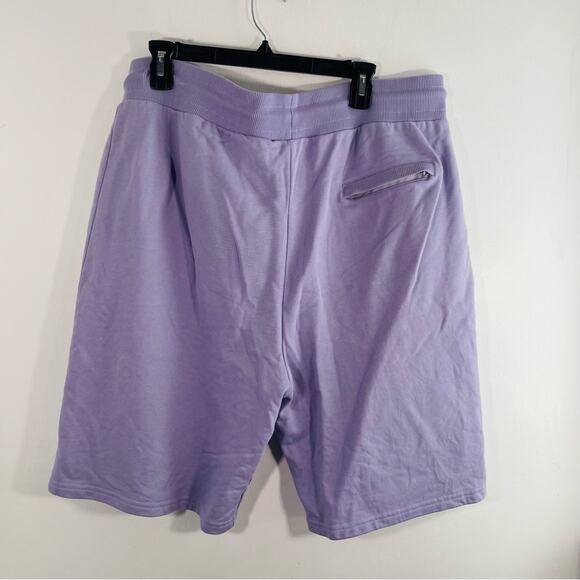 Avenue George V Purple Rhinestone Crystal Dripping Skull Drawstring Shorts 3X - Picture 10 of 10